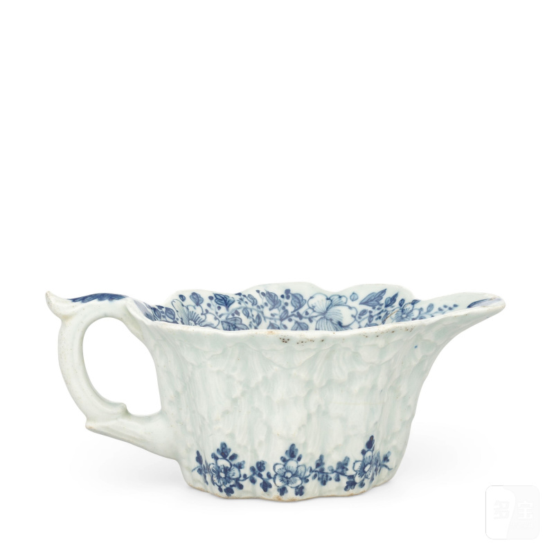 A very rare Limehouse large creamboat, circa 1746-48 - 图2
